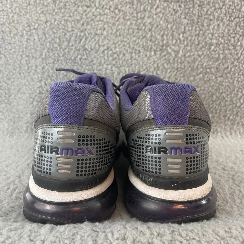 Nike Air Max+ 2009 Mens 12 Running Athletic Cushion Grey Purple Shoes 354744-017